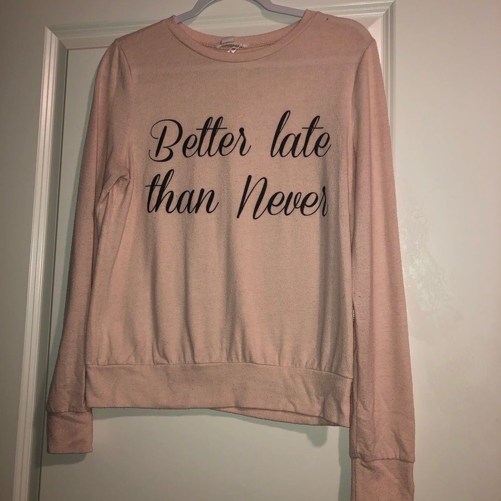 Soft pink sweater